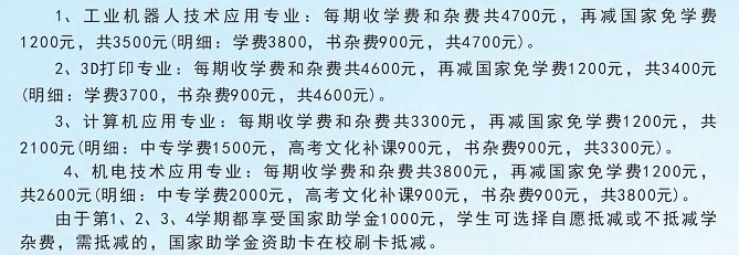 张家界市慈利信息工程学校学费