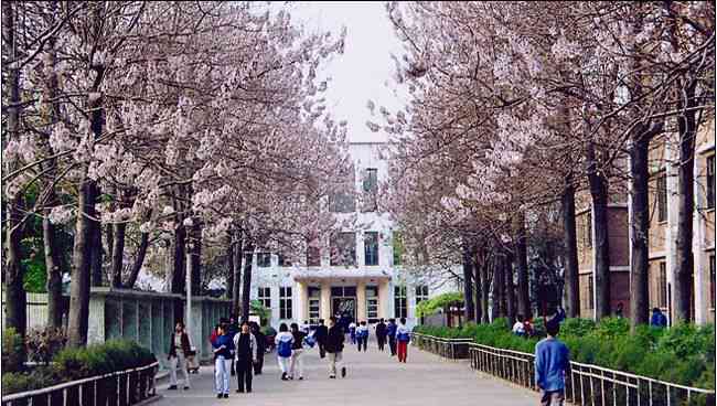 太原铁路机械学校校园春景